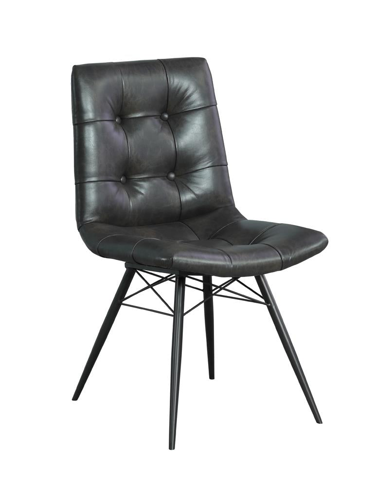 Aiken Charcoal Tufted Dining Chairs, Set of 4 - 110302 - Luna Furniture - Dallas Store