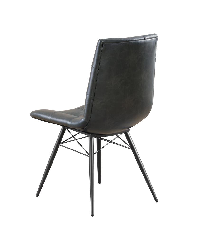 Aiken Charcoal Tufted Dining Chairs, Set of 4 - 110302 - Luna Furniture - Dallas Store