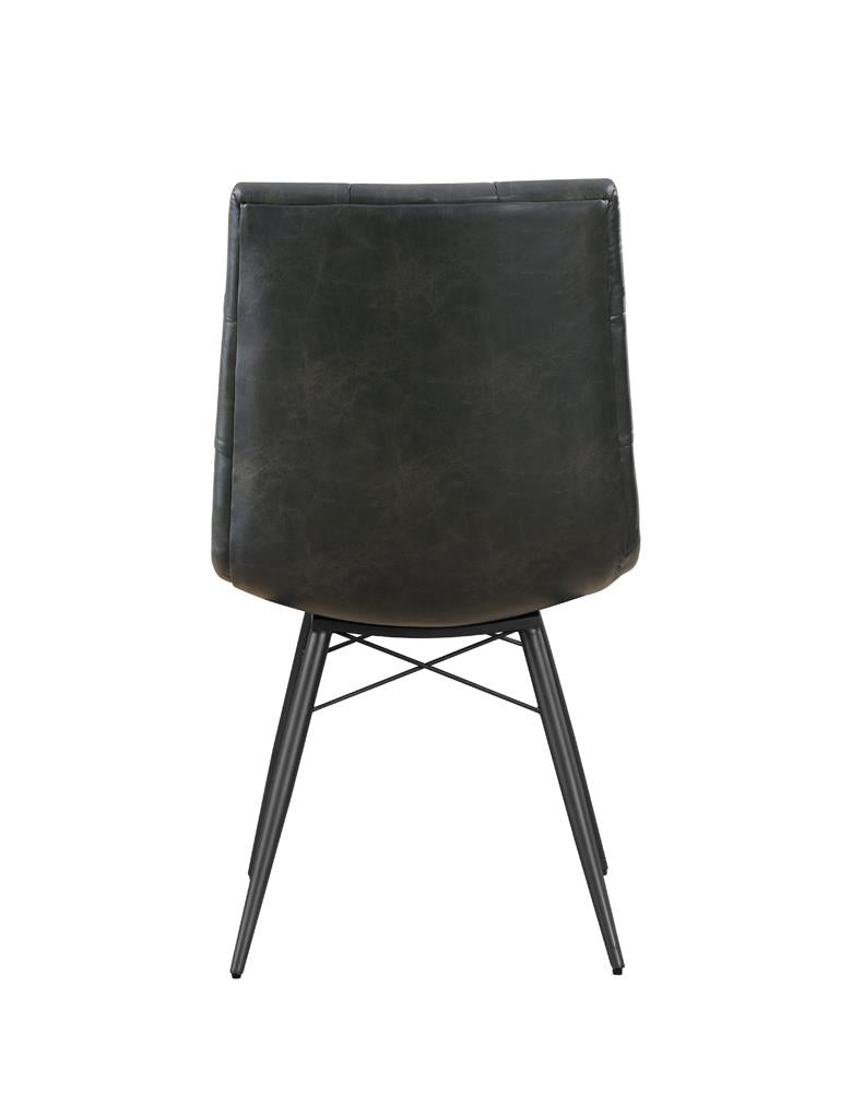 Aiken Charcoal Tufted Dining Chairs, Set of 4 - 110302 - Luna Furniture - Dallas Store