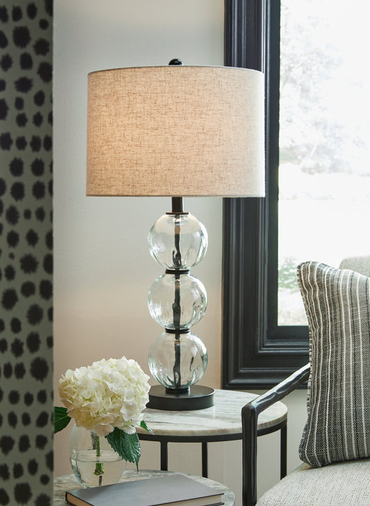 Airbal Clear/Black Table Lamp (Set of 2) - L431604 - Luna Furniture - Dallas Store