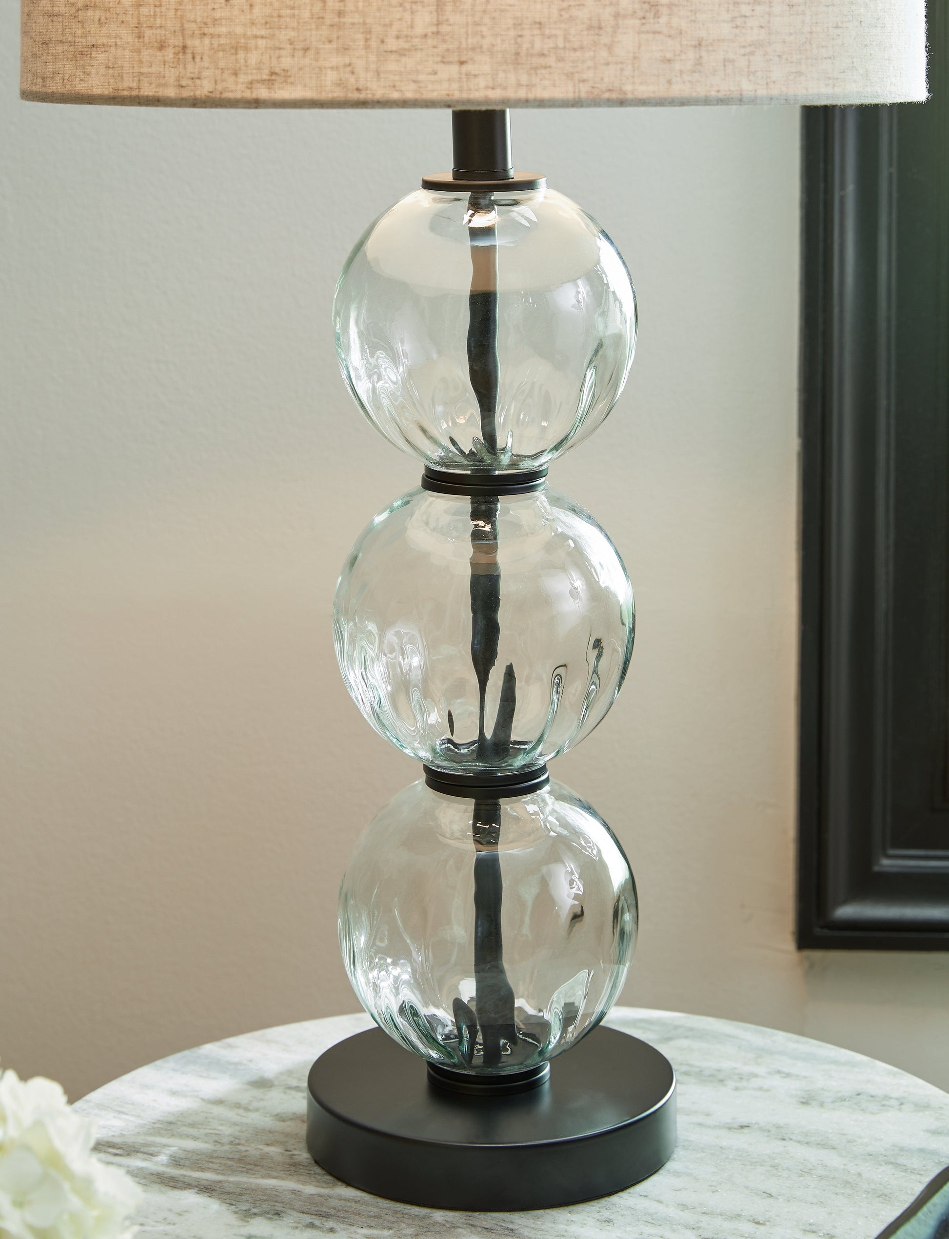 Airbal Clear/Black Table Lamp (Set of 2) - L431604 - Luna Furniture - Dallas Store