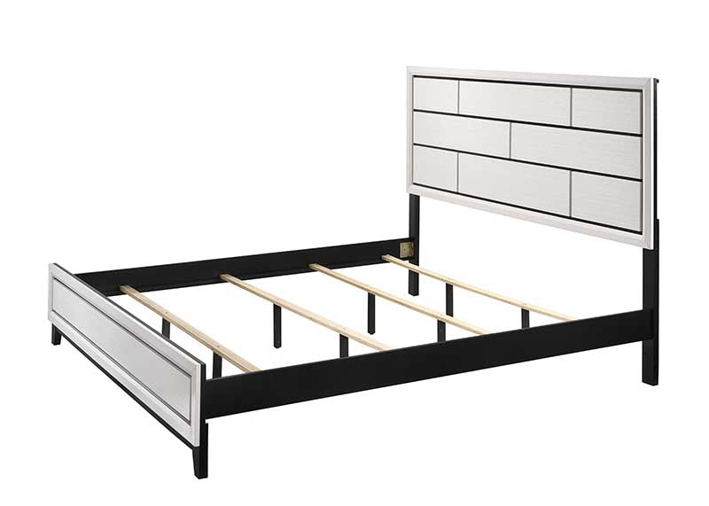 Akerson Chalk Panel Bedroom Set - SET | B4610-Q-HBFB | B4610-KQ-RAIL | B4610-1 | B4610-11 | B4610-2 - Luna Furniture - Dallas Store