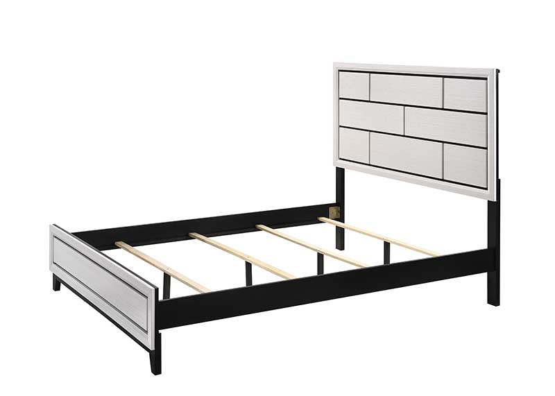 Akerson Chalk Queen Panel Bed - SET | B4610-Q-HBFB | B4610-KQ-RAIL - Luna Furniture - Dallas Store