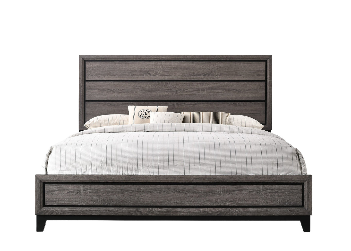 Akerson Gray Panel Bedroom Set - SET | B4620-Q-HBFB | B4620-KQ-RAIL | B4620-2 | B4620-4 - Luna Furniture - Dallas Store