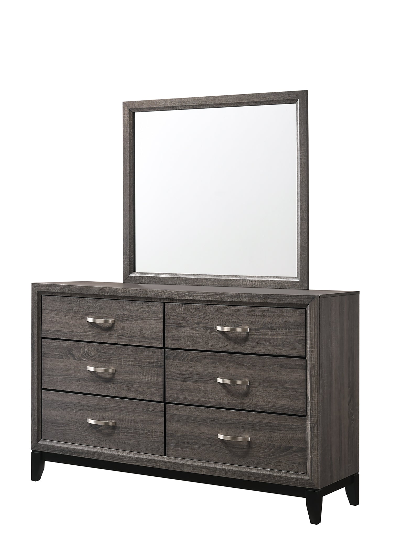 Akerson Gray Panel Bedroom Set - SET | B4620-Q-HBFB | B4620-KQ-RAIL | B4620-2 | B4620-4 - Luna Furniture - Dallas Store