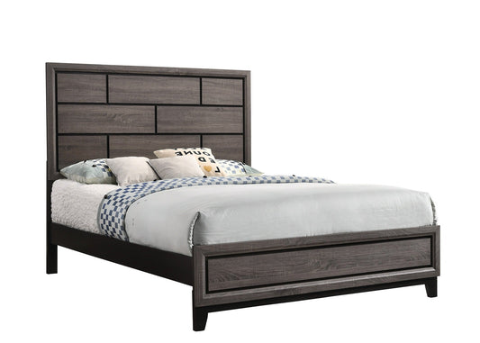 Akerson Gray Queen Panel Bed - SET | B4620-Q-HBFB | B4620-KQ-RAIL - Luna Furniture - Dallas Store