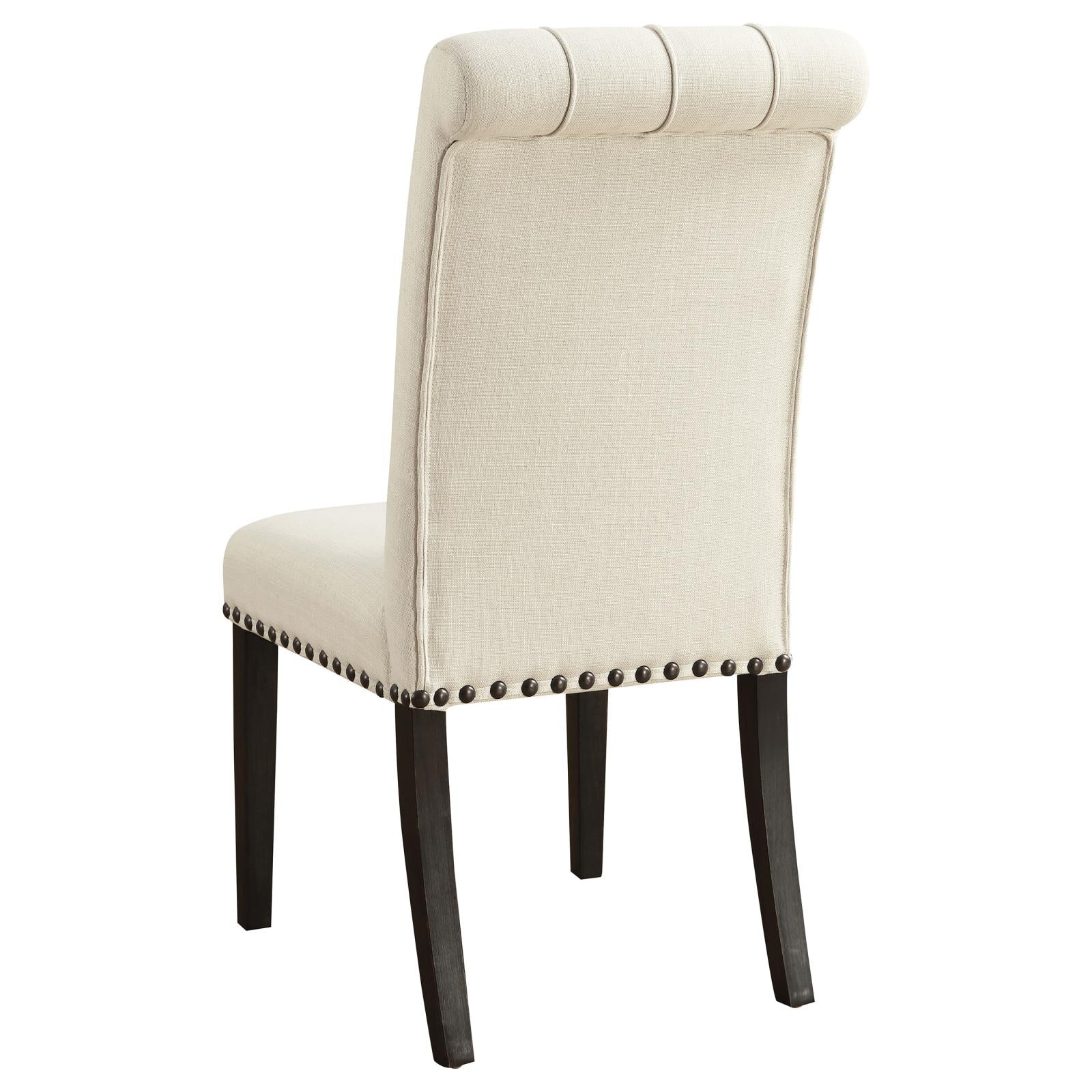 Alana Beige/Smokey Black Upholstered Side Chairs, Set of 2 - 107286 - Luna Furniture - Dallas Store