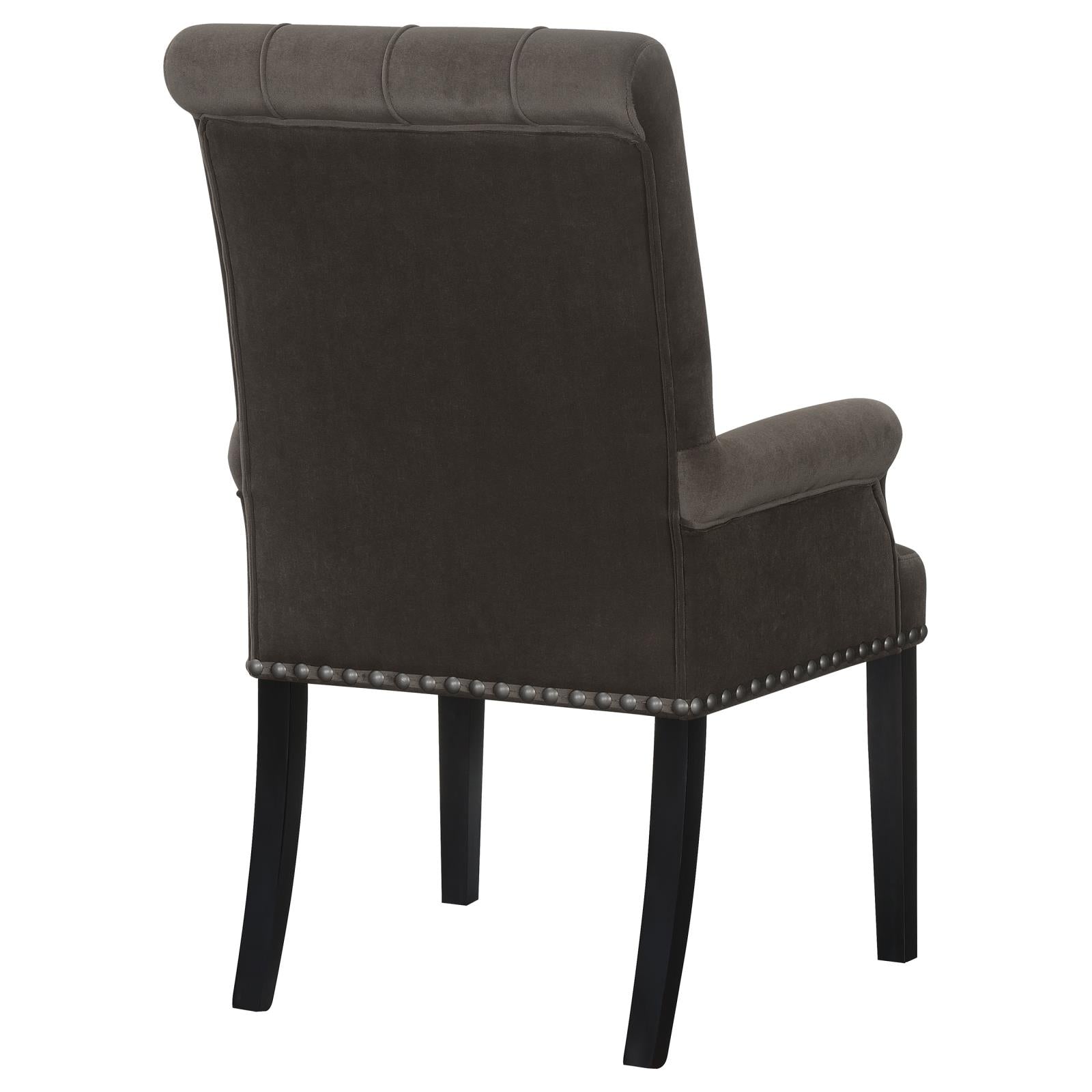 Alana Upholstered Tufted Arm Chair with Nailhead Trim - 115173 - Luna Furniture - Dallas Store