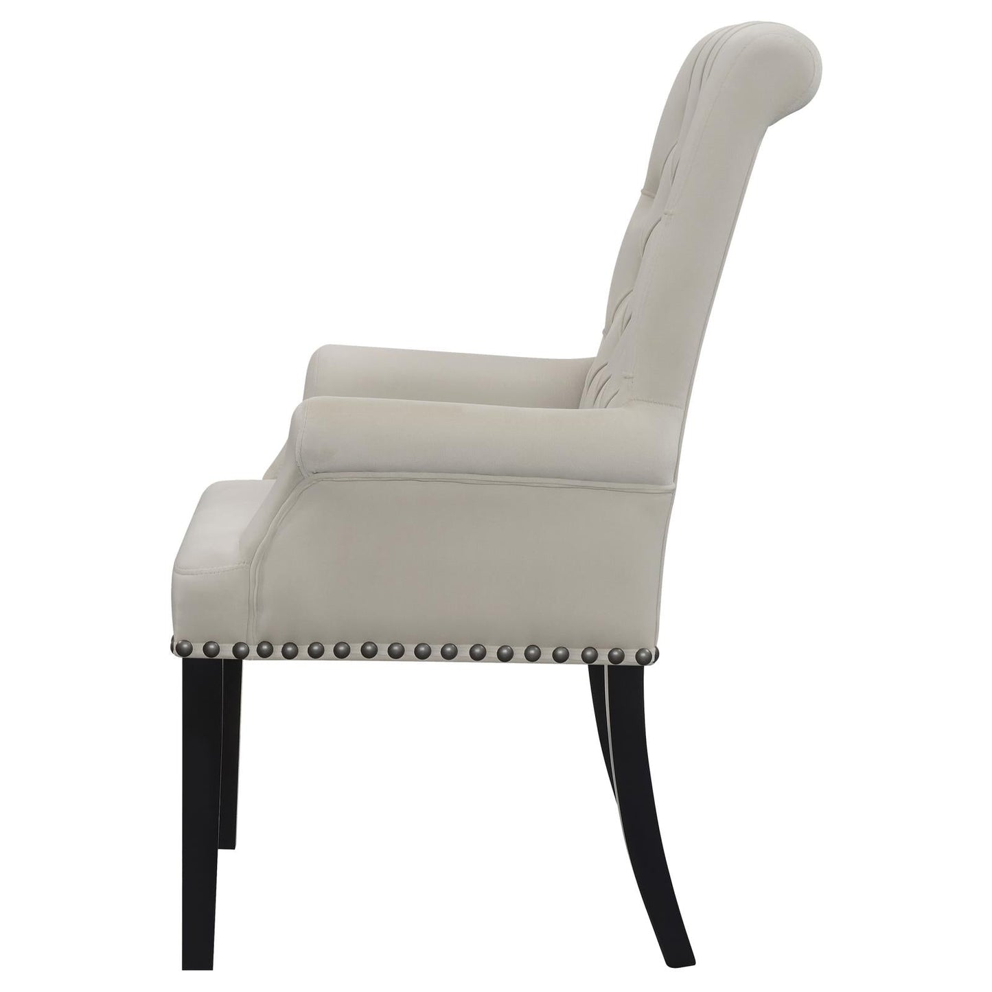 Alana Upholstered Tufted Arm Chair with Nailhead Trim - 115183 - Luna Furniture - Dallas Store