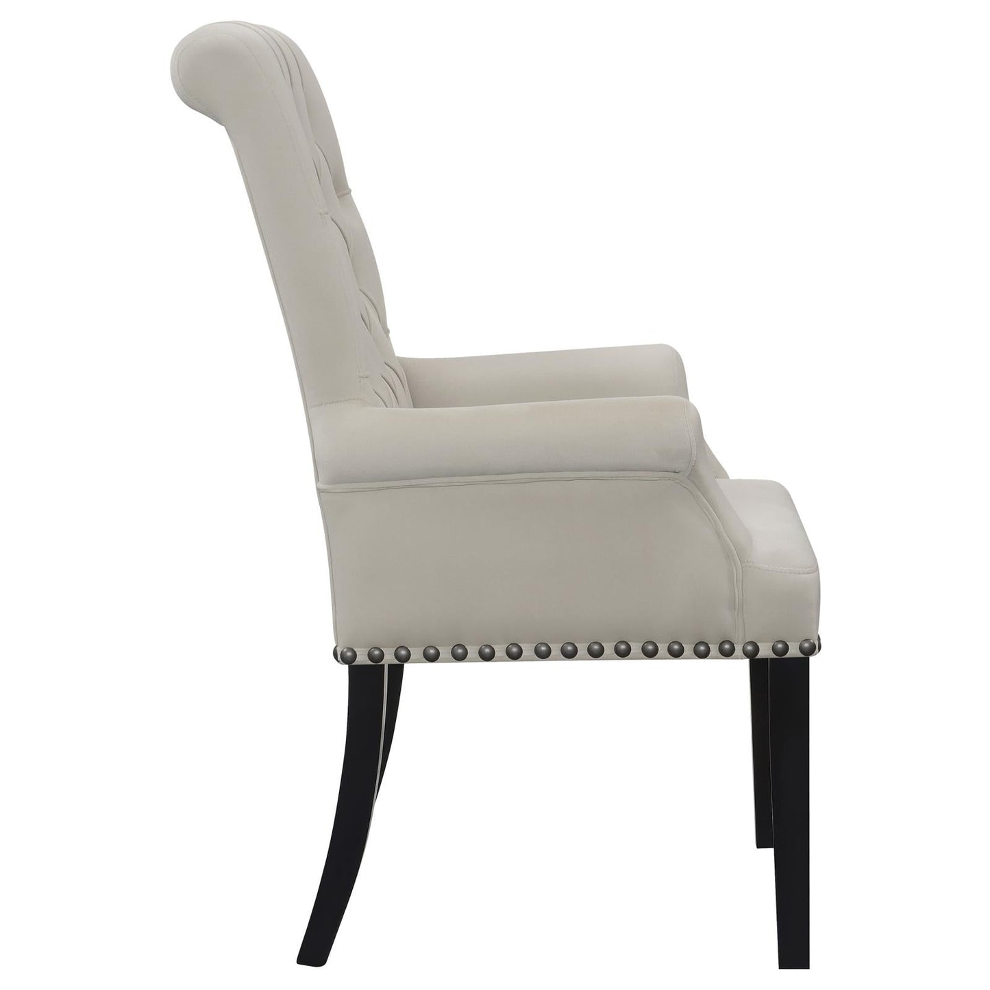 Alana Upholstered Tufted Arm Chair with Nailhead Trim - 115183 - Luna Furniture - Dallas Store