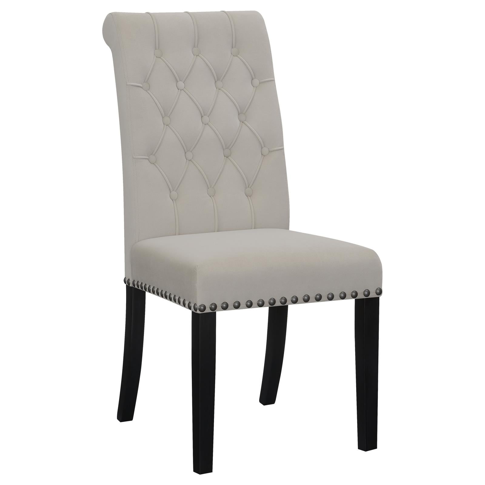 Alana Upholstered Tufted Side Chairs with Nailhead Trim, Set of 2 - 115182 - Luna Furniture - Dallas Store