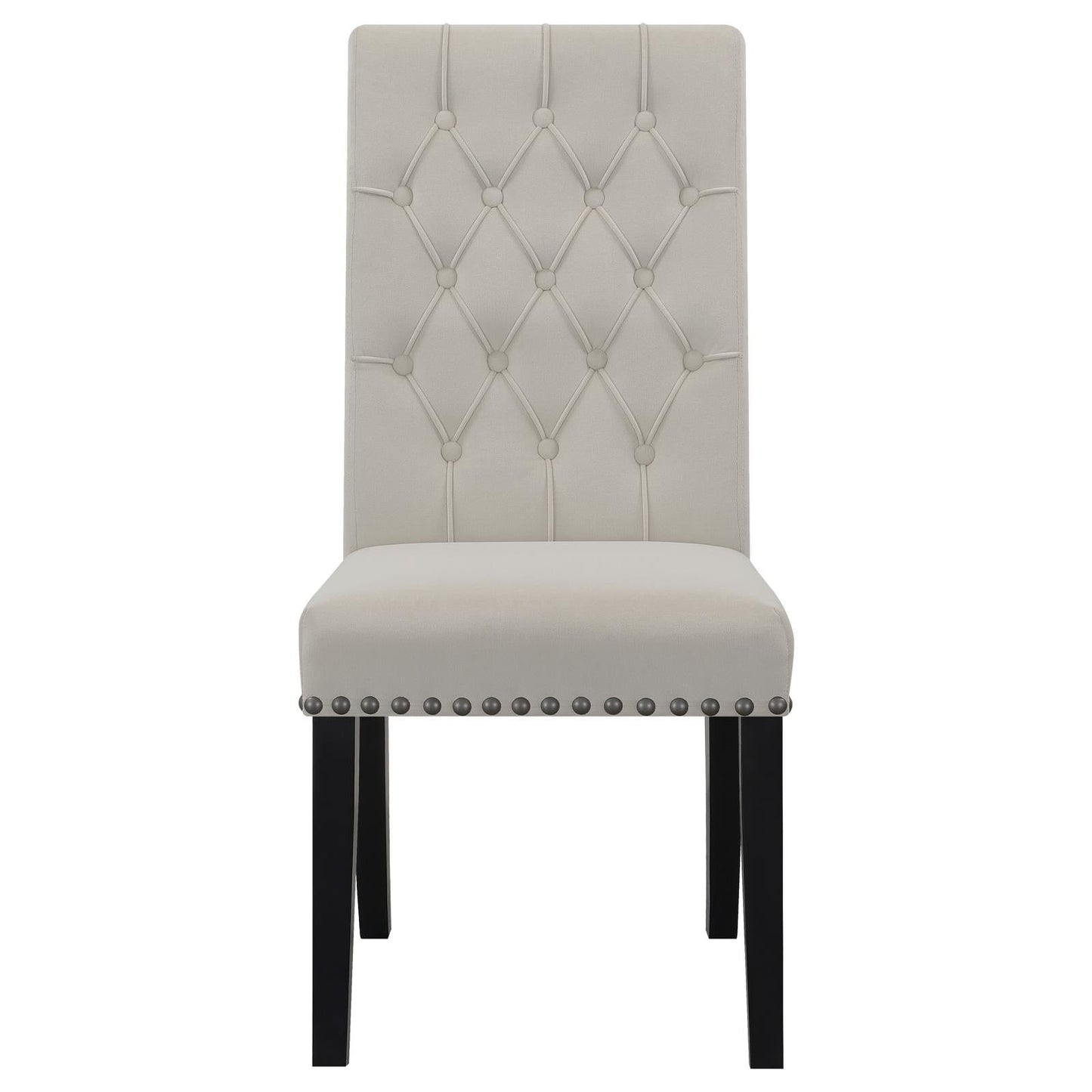 Alana Upholstered Tufted Side Chairs with Nailhead Trim, Set of 2 - 115182 - Luna Furniture - Dallas Store