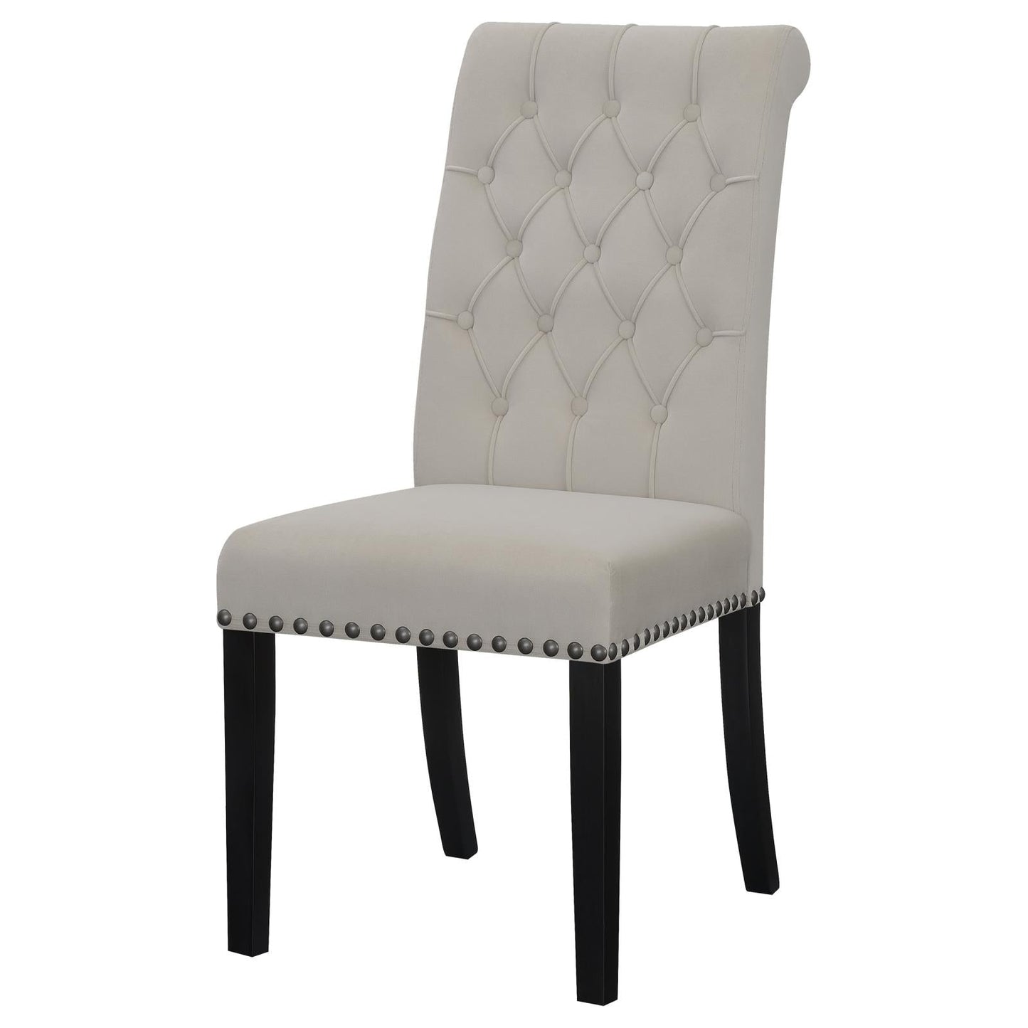 Alana Upholstered Tufted Side Chairs with Nailhead Trim, Set of 2 - 115182 - Luna Furniture - Dallas Store