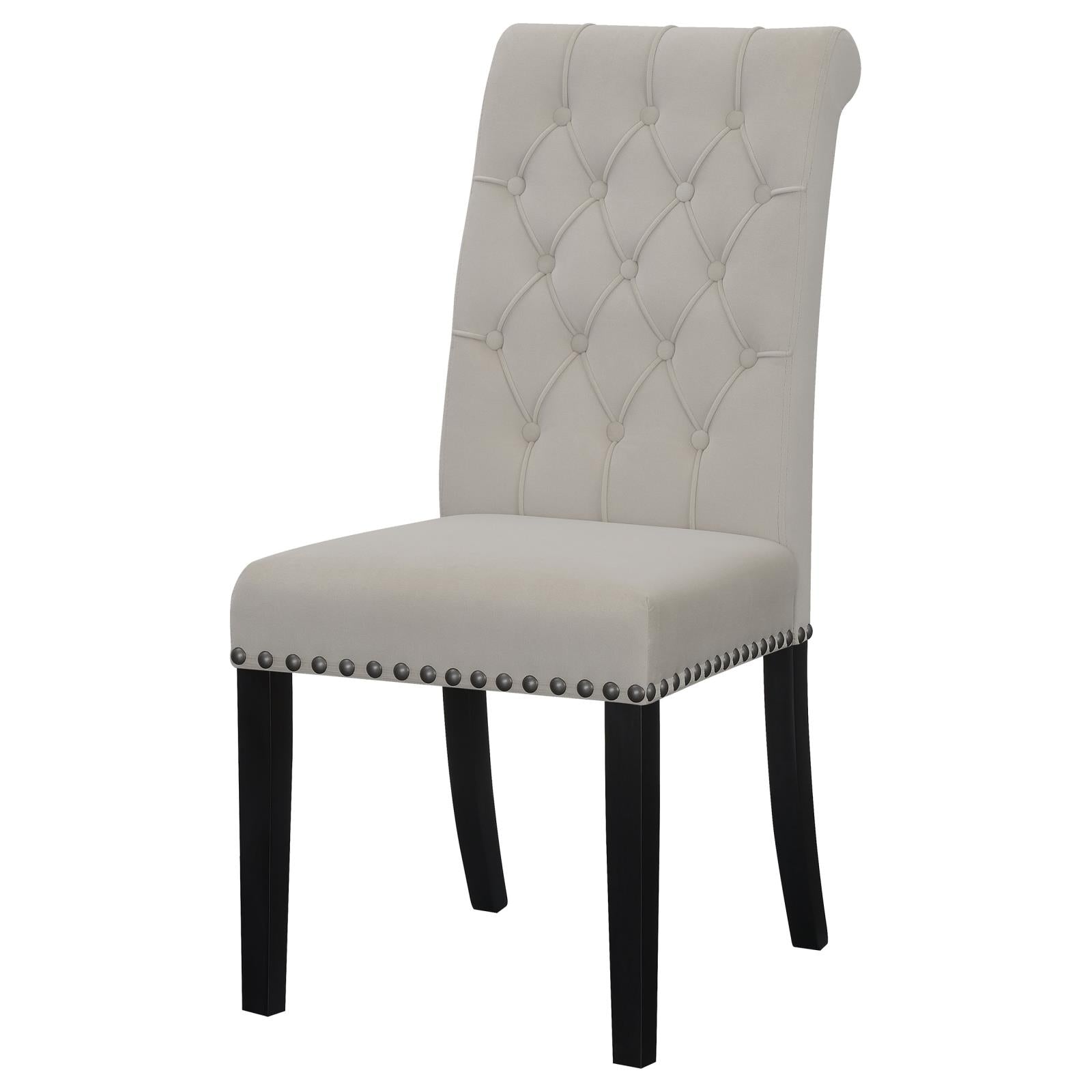 Alana Upholstered Tufted Side Chairs with Nailhead Trim, Set of 2 - 115182 - Luna Furniture - Dallas Store