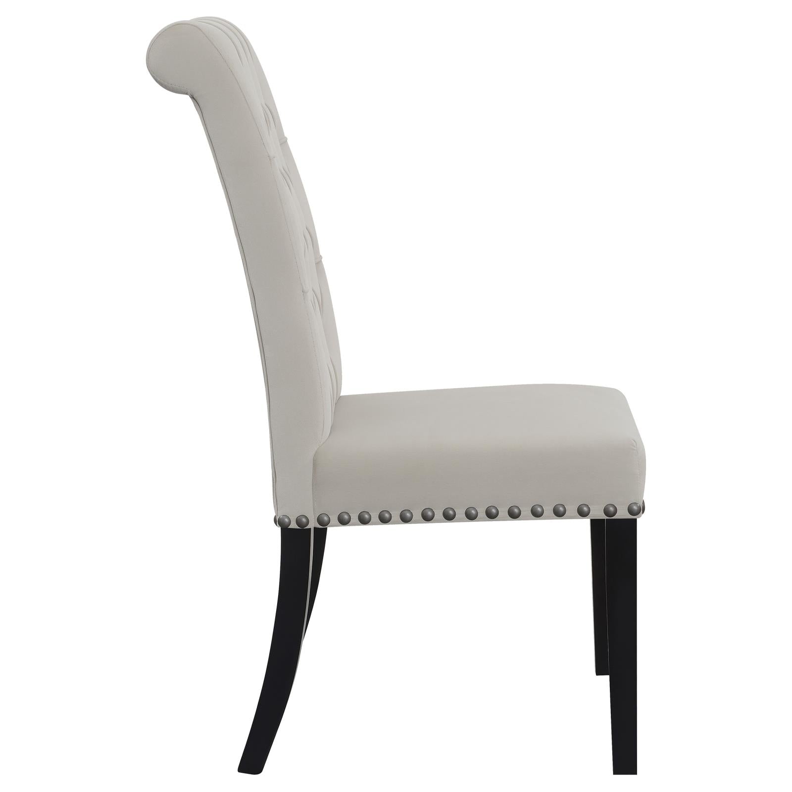 Alana Upholstered Tufted Side Chairs with Nailhead Trim, Set of 2 - 115182 - Luna Furniture - Dallas Store