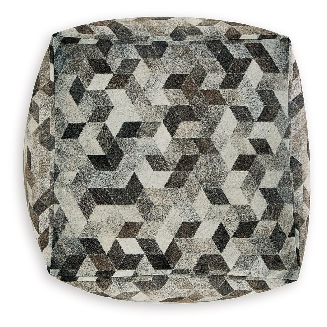 Albermarle Gray/Brown Pouf - A1000983 - Luna Furniture - Dallas Store
