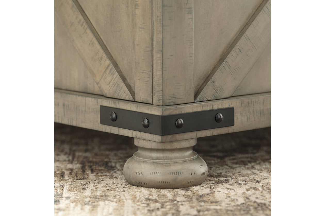 Aldwin Gray Coffee Table With Storage - T457-20 - Luna Furniture - Dallas Store