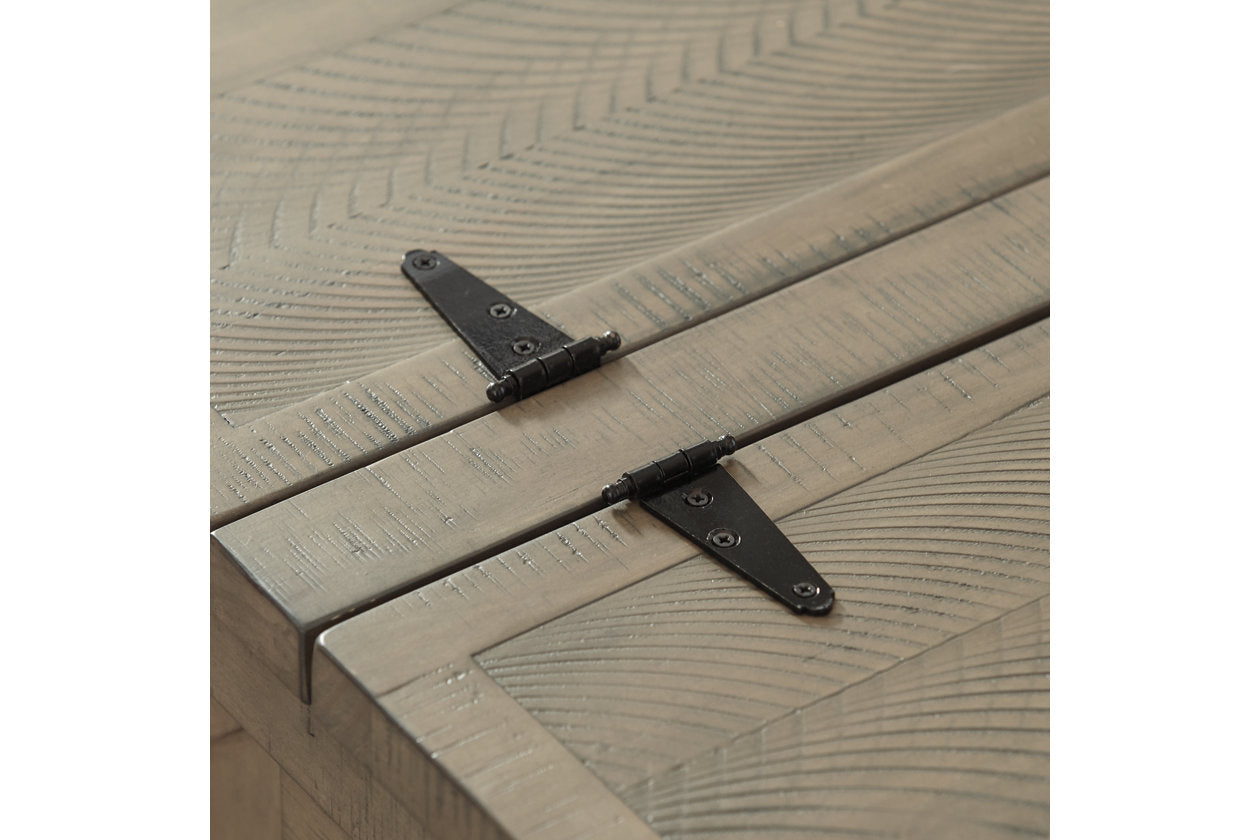 Aldwin Gray Coffee Table With Storage - T457-20 - Luna Furniture - Dallas Store