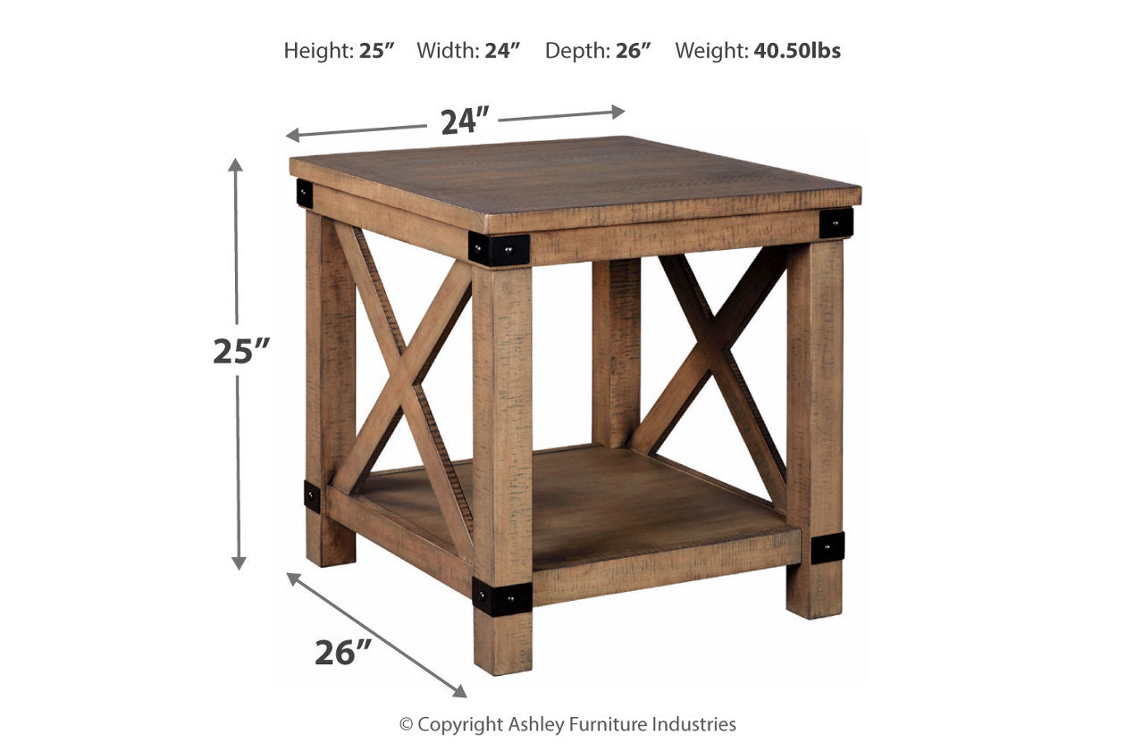 Aldwin Gray End Table - T457-3 - Luna Furniture - Dallas Store