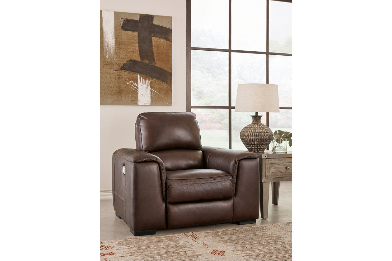 Alessandro Walnut Power Recliner - U2550213 - Luna Furniture - Dallas Store