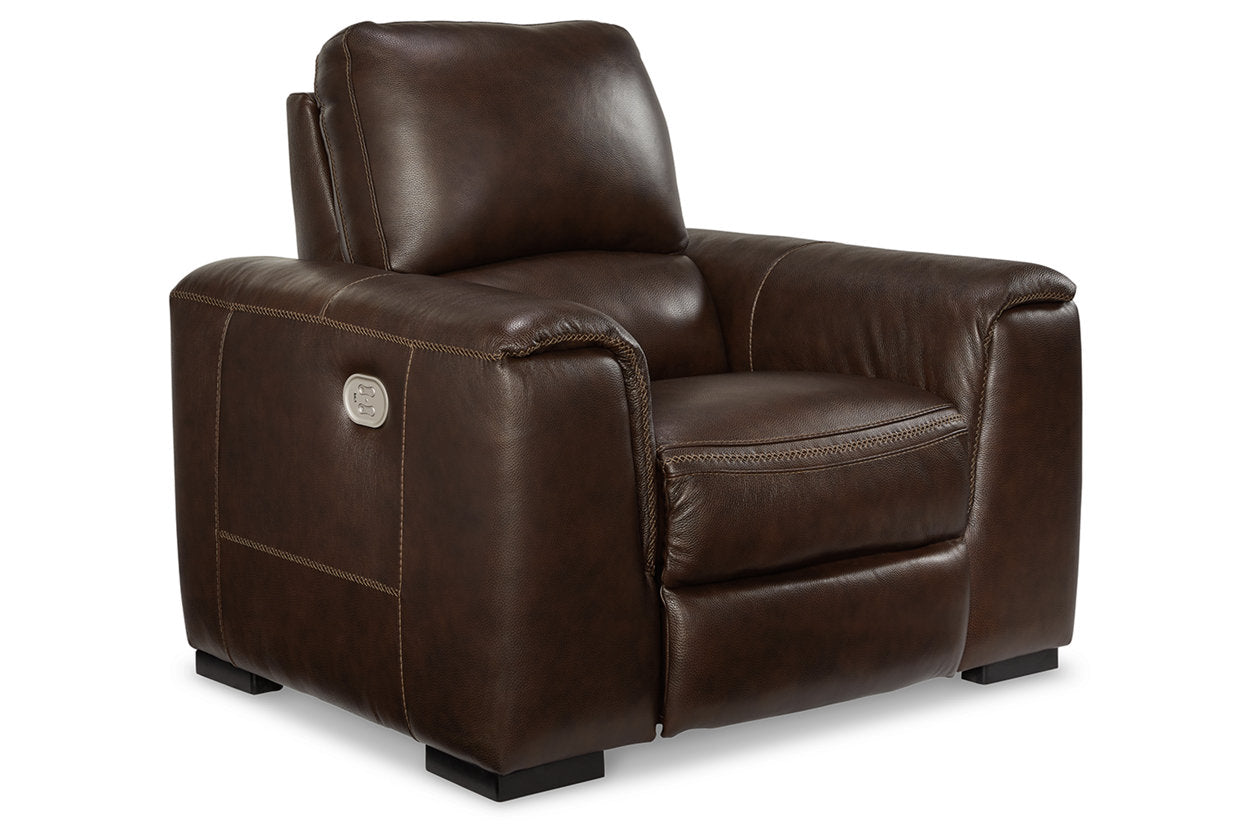 Alessandro Walnut Power Recliner - U2550213 - Luna Furniture - Dallas Store