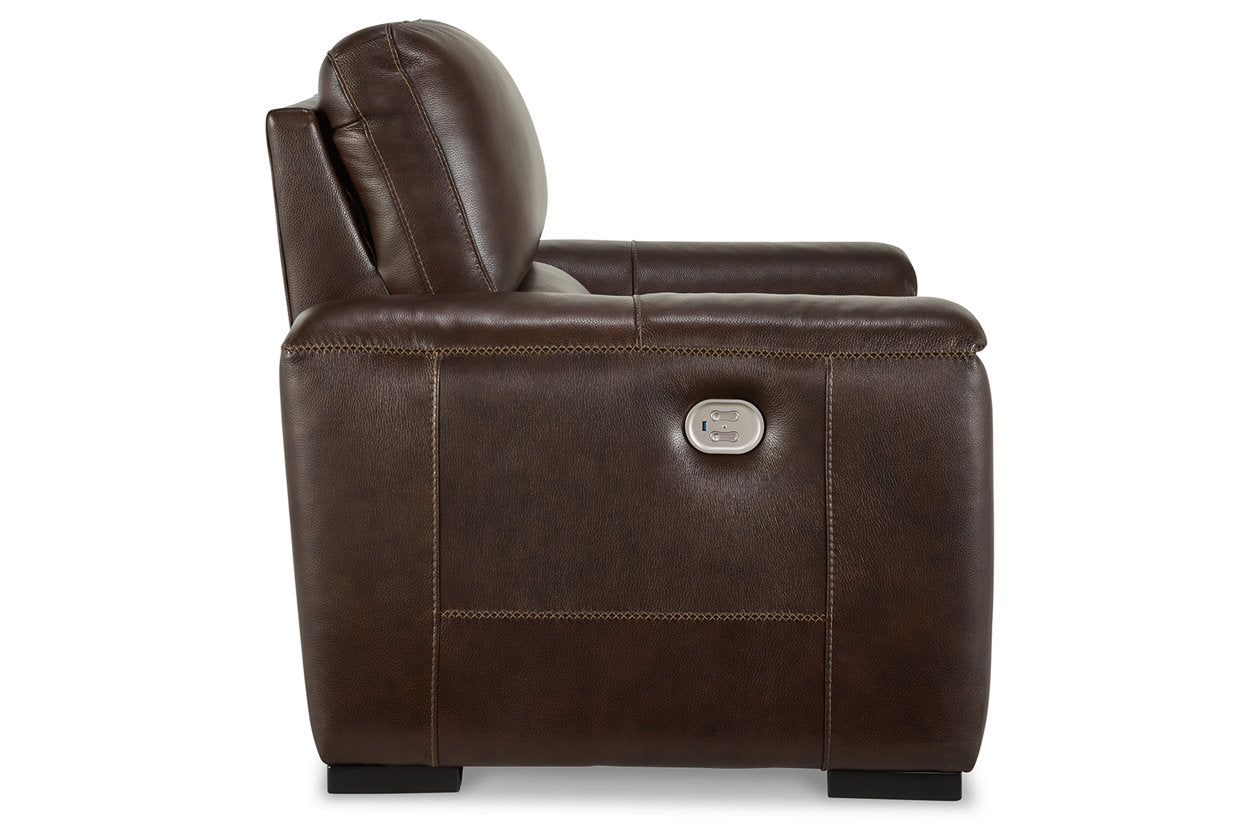 Alessandro Walnut Power Recliner - U2550213 - Luna Furniture - Dallas Store