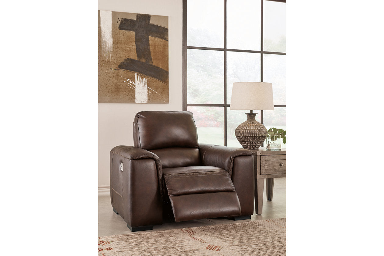 Alessandro Walnut Power Recliner - U2550213 - Luna Furniture - Dallas Store