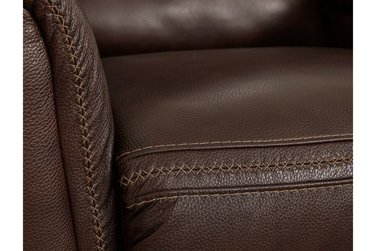 Alessandro Walnut Power Reclining Loveseat with Console - U2550218 - Luna Furniture - Dallas Store