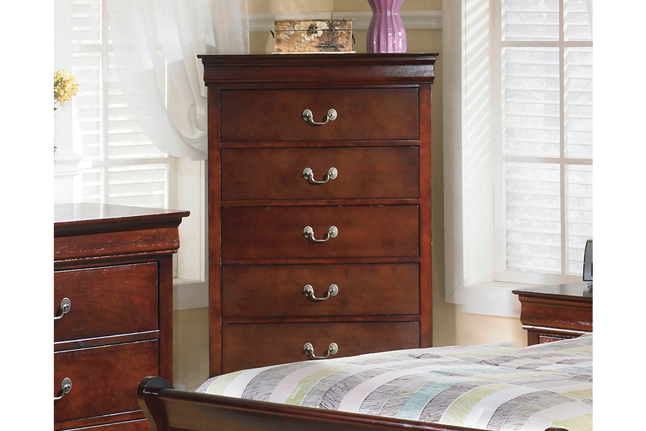 Alisdair Dark Brown Chest of Drawers - B376-46 - Luna Furniture - Dallas Store