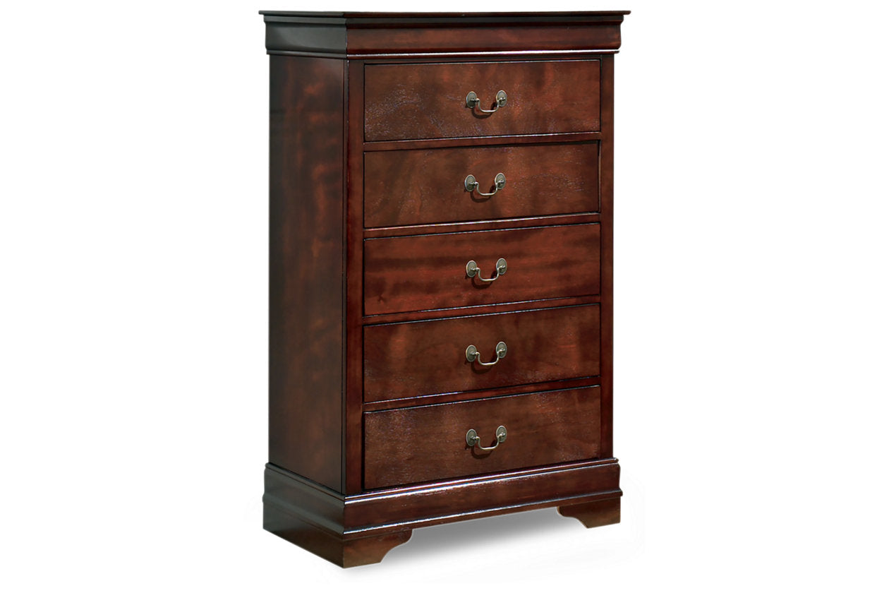 Alisdair Dark Brown Chest of Drawers - B376-46 - Luna Furniture - Dallas Store