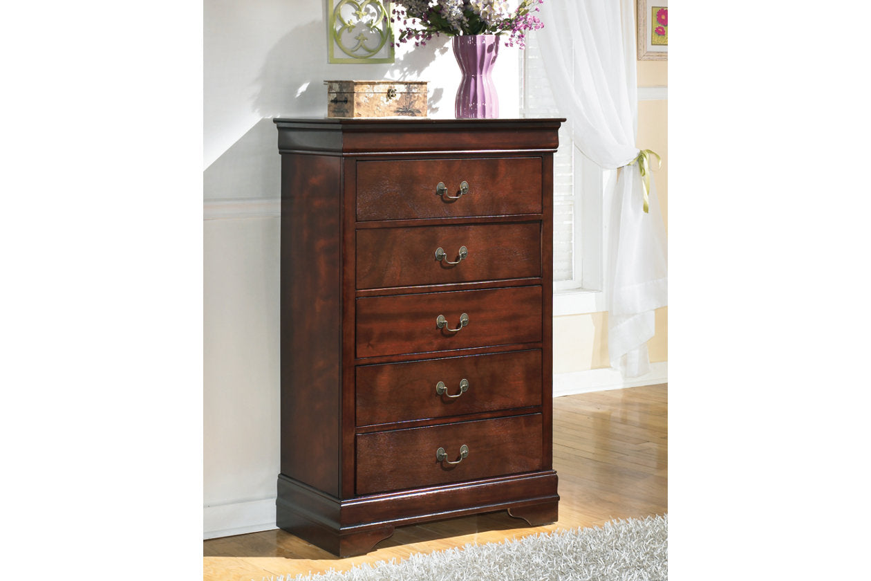 Alisdair Dark Brown Chest of Drawers - B376-46 - Luna Furniture - Dallas Store