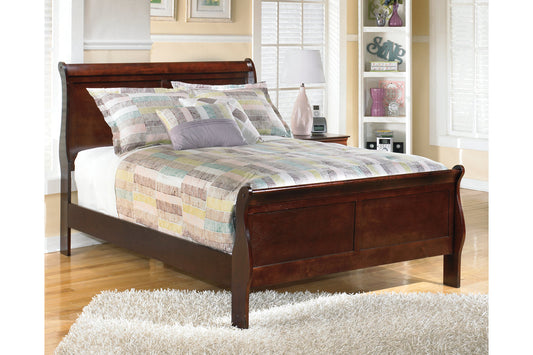 Alisdair Dark Brown Full Sleigh Bed - SET | B376-55 | B376-86 - Luna Furniture - Dallas Store