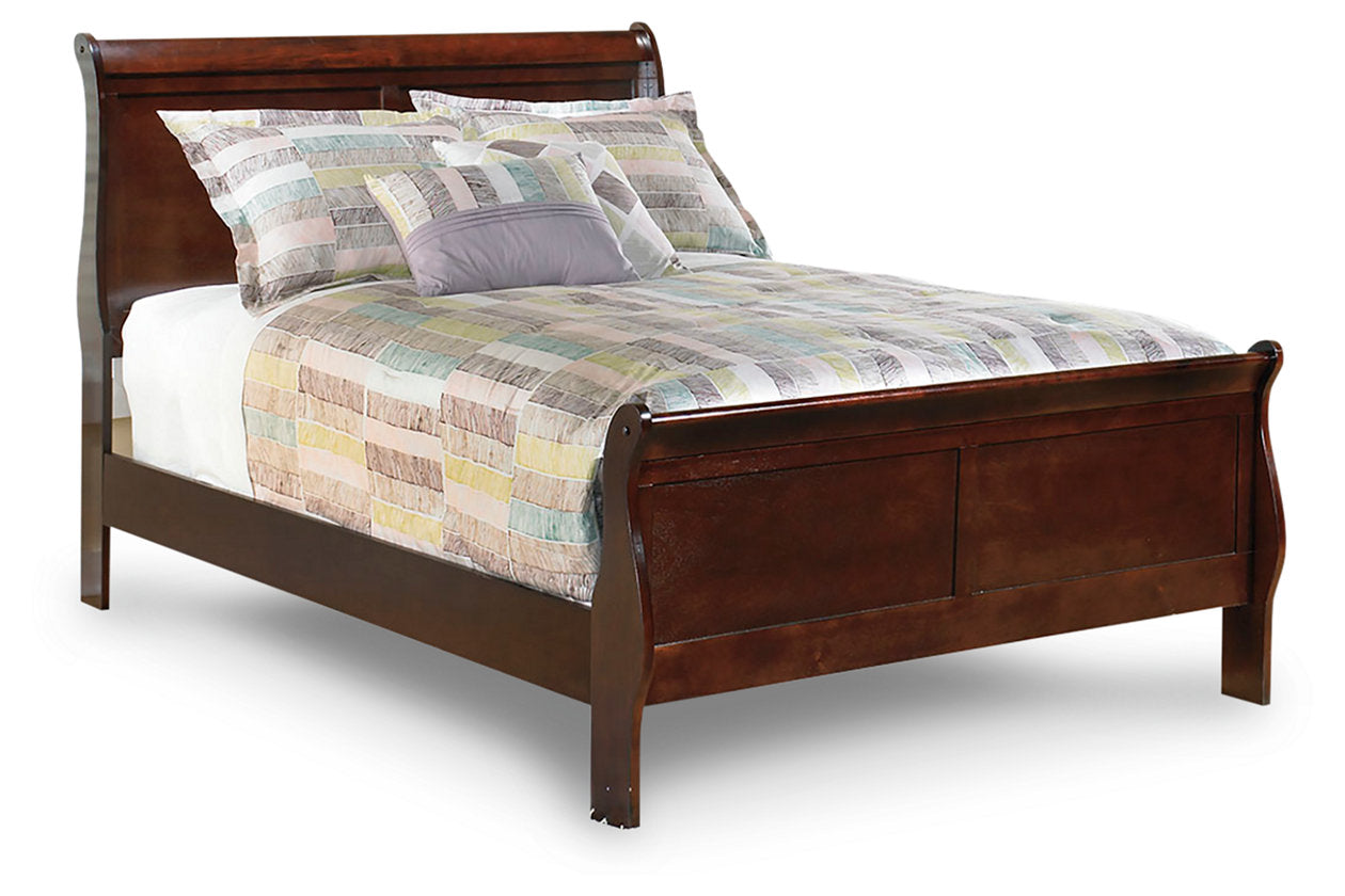 Alisdair Dark Brown Full Sleigh Bed - SET | B376-55 | B376-86 - Luna Furniture - Dallas Store