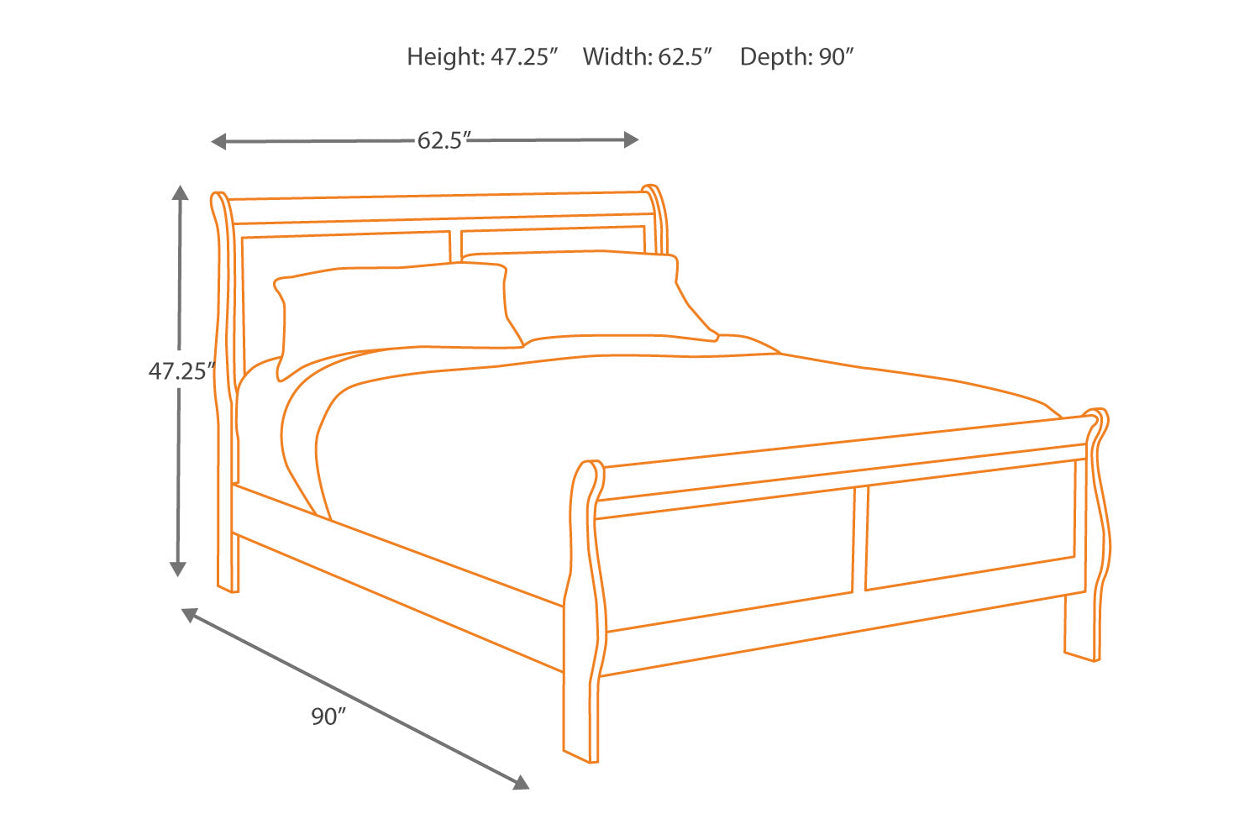 Alisdair Dark Brown Queen Sleigh Bed - SET | B376-81 | B376-96 - Luna Furniture - Dallas Store