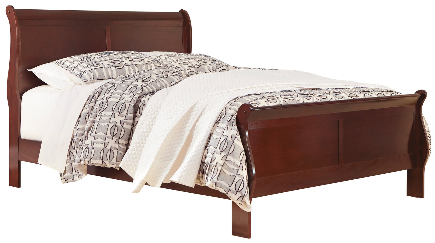 Alisdair Dark Brown Sleigh Bedroom Set - SET | B376-82 | B376-97 | B376-31 | B376-36 | B376-92 | B376-46 - Luna Furniture - Dallas Store