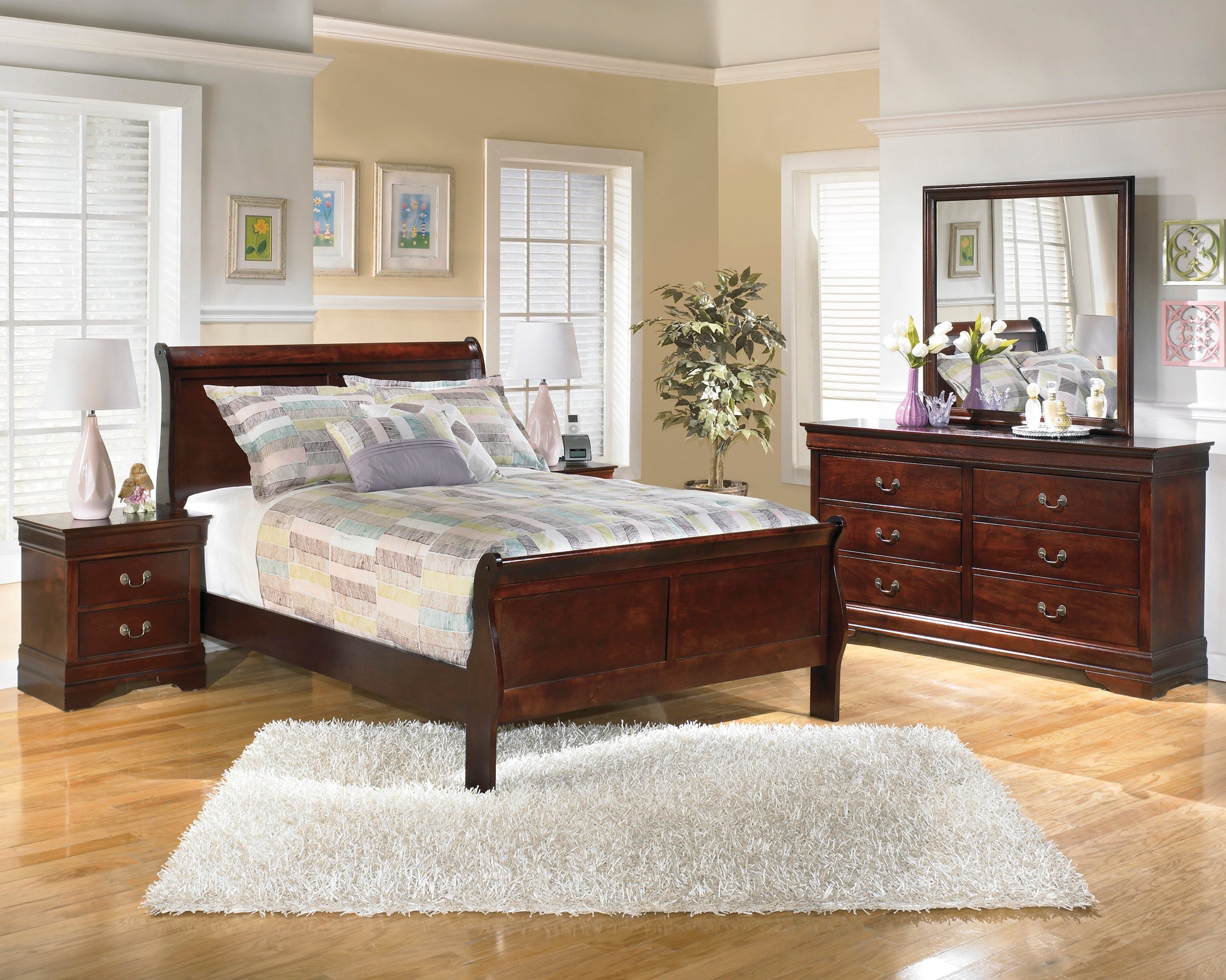 Alisdair Dark Brown Sleigh Youth Bedroom Set - SET | B376-55 | B376-86 | B376-31 | B376-36 | B376-92 | B376-46 - Luna Furniture - Dallas Store
