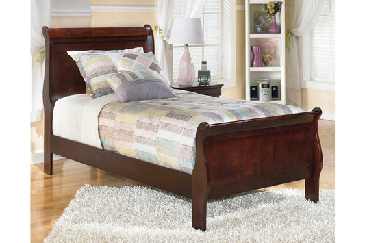 Alisdair Dark Brown Twin Sleigh Bed - SET | B376-53 | B376-83 - Luna Furniture - Dallas Store
