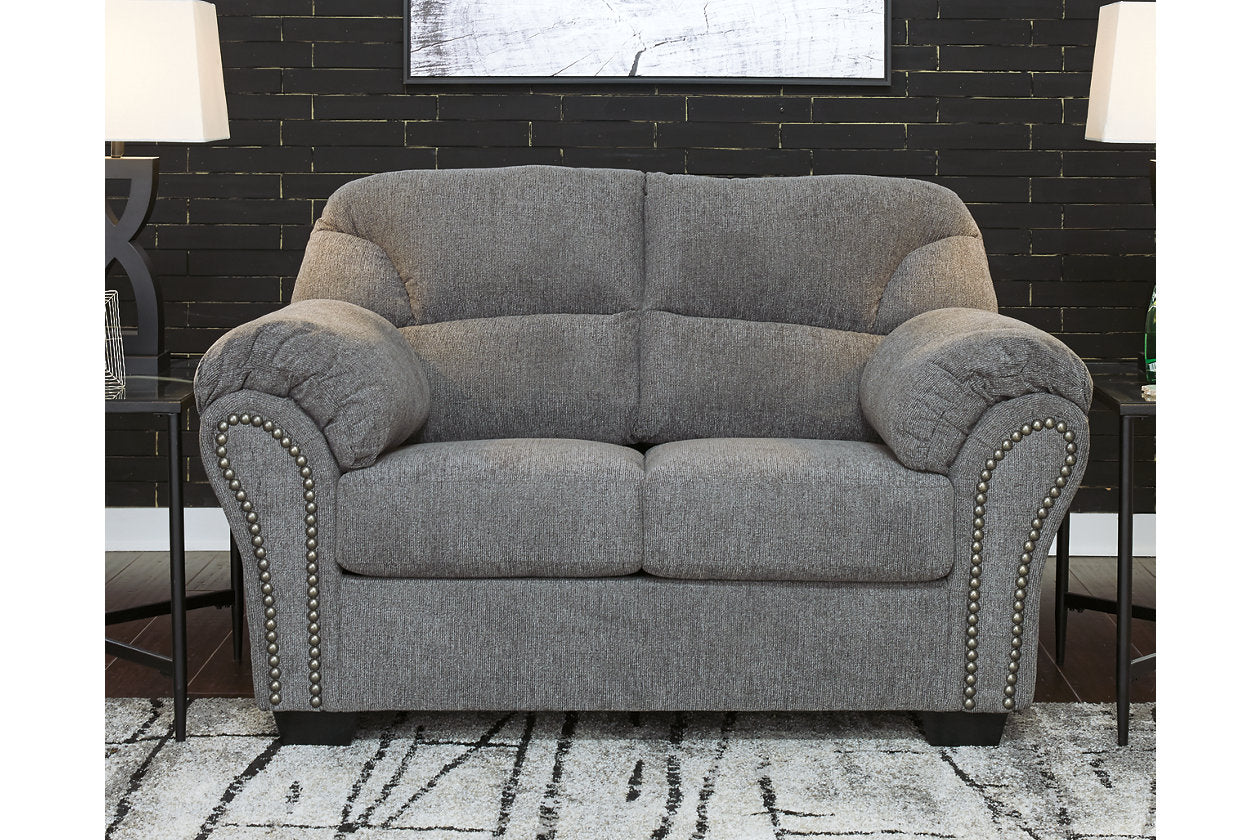 Allmaxx Pewter Loveseat - 2810535 - Luna Furniture - Dallas Store