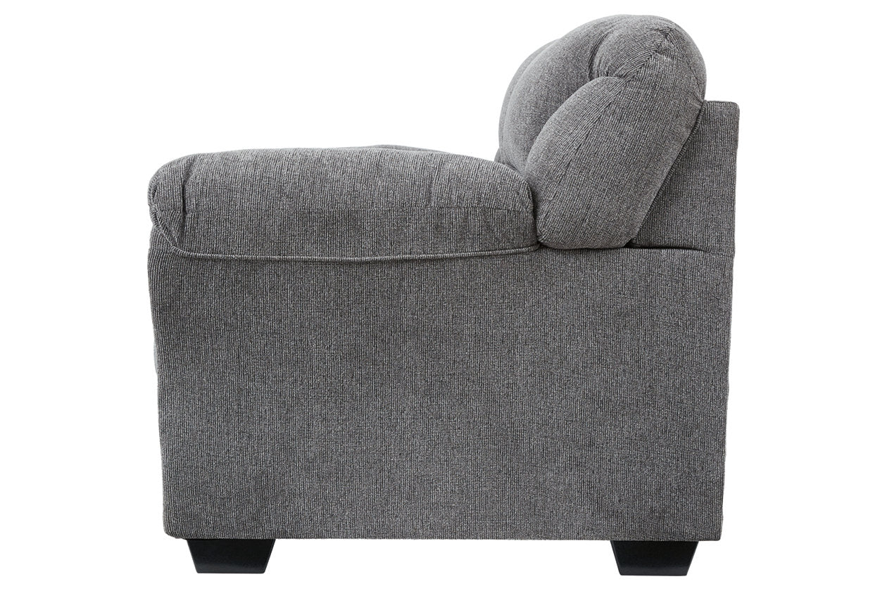 Allmaxx Pewter Loveseat - 2810535 - Luna Furniture - Dallas Store