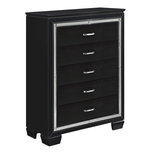 Allura Black Chest - 1916BK-9 - Luna Furniture - Dallas Store