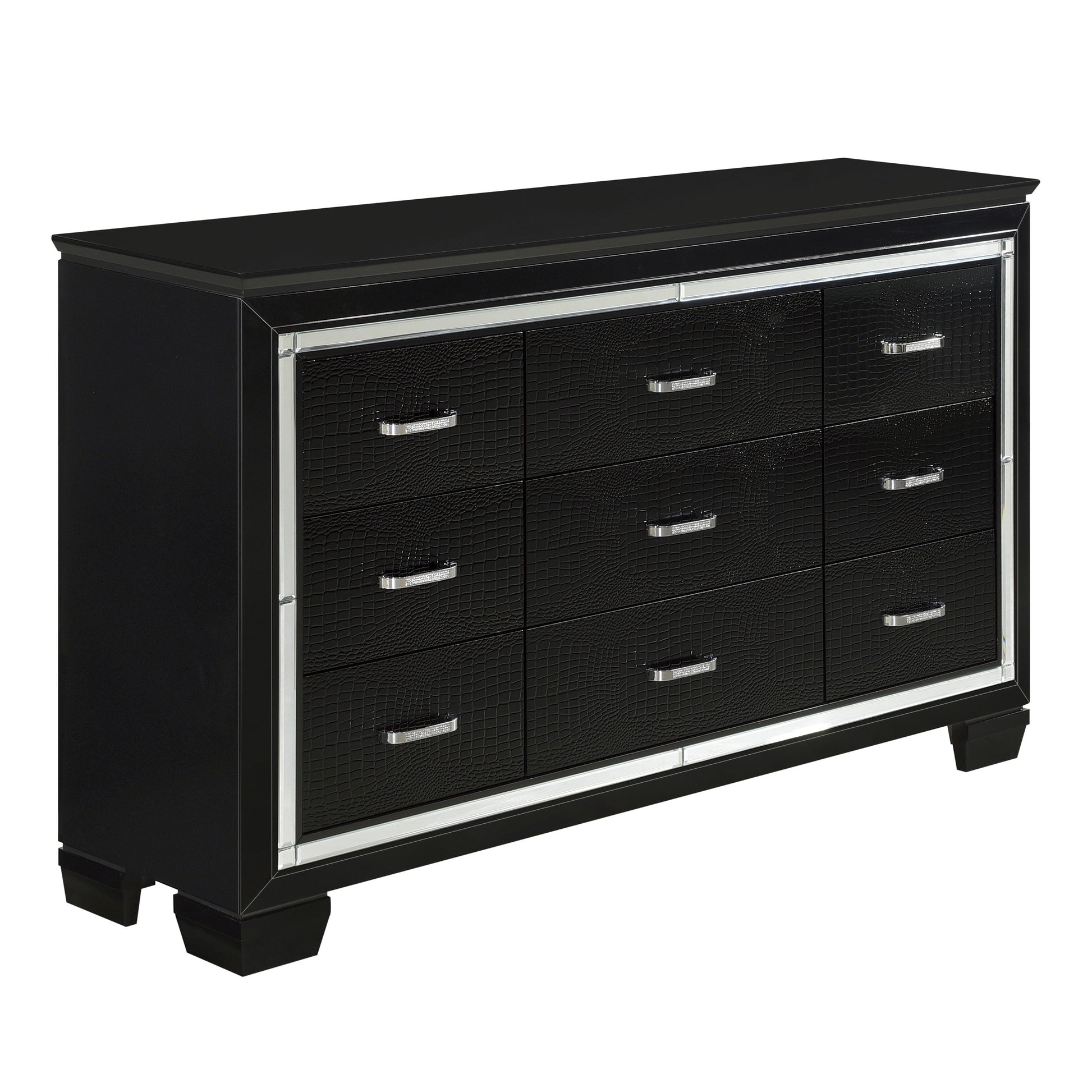 Allura Black Dresser - 1916BK-5 - Luna Furniture - Dallas Store
