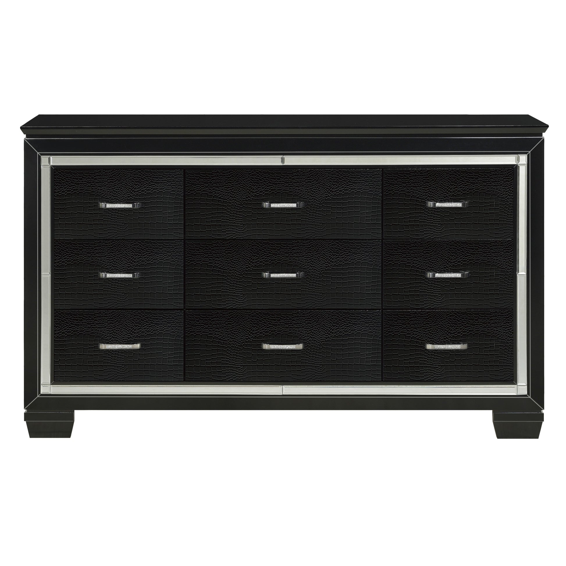 Allura Black Dresser - 1916BK-5 - Luna Furniture - Dallas Store