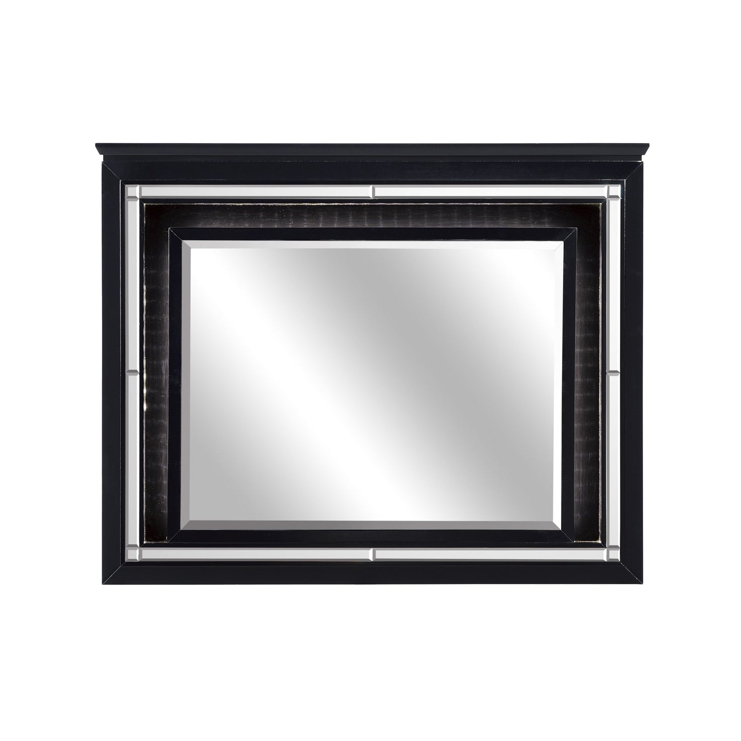 Allura Black LED Upholstered Panel Youth Bedroom Set - SET | 1916FBK-1 | 1916FBK-2 | 1916FBK-3 | 1916BK-5 | 1916BK-6 | 1916BK-4 | 1916BK-9 - Luna Furniture - Dallas Store
