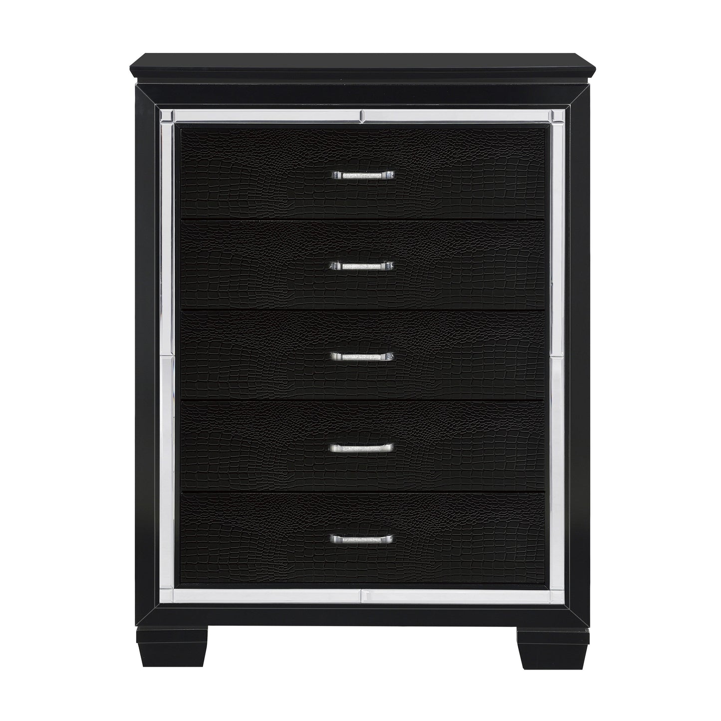 Allura Black LED Upholstered Panel Youth Bedroom Set - SET | 1916FBK-1 | 1916FBK-2 | 1916FBK-3 | 1916BK-5 | 1916BK-6 | 1916BK-4 | 1916BK-9 - Luna Furniture - Dallas Store