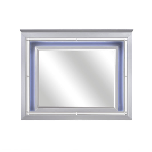 Allura Silver Mirror (Mirror Only) - 1916-6 - Luna Furniture - Dallas Store