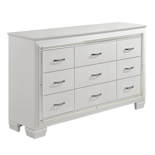 Allura White Dresser - 1916W-5 - Luna Furniture - Dallas Store