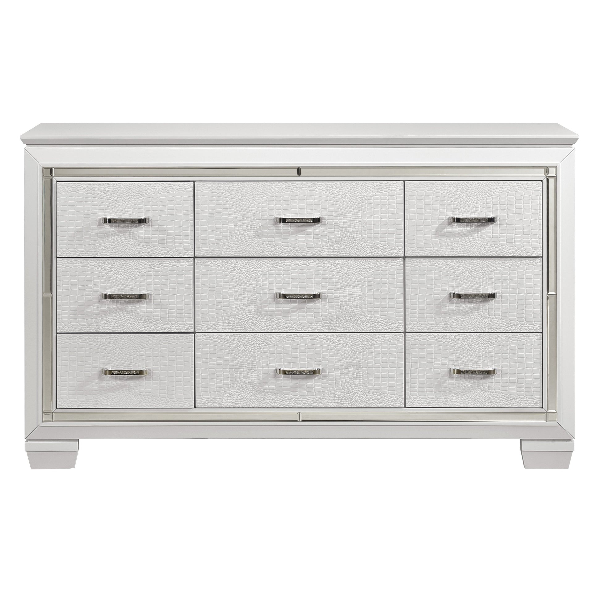 Allura White LED Upholstered Panel Youth Bedroom Set - SET | 1916FW-1 | 1916FW-2 | 1916FW-3 | 1916W-5 | 1916W-6 | 1916W-4 | 1916W-9 - Luna Furniture - Dallas Store