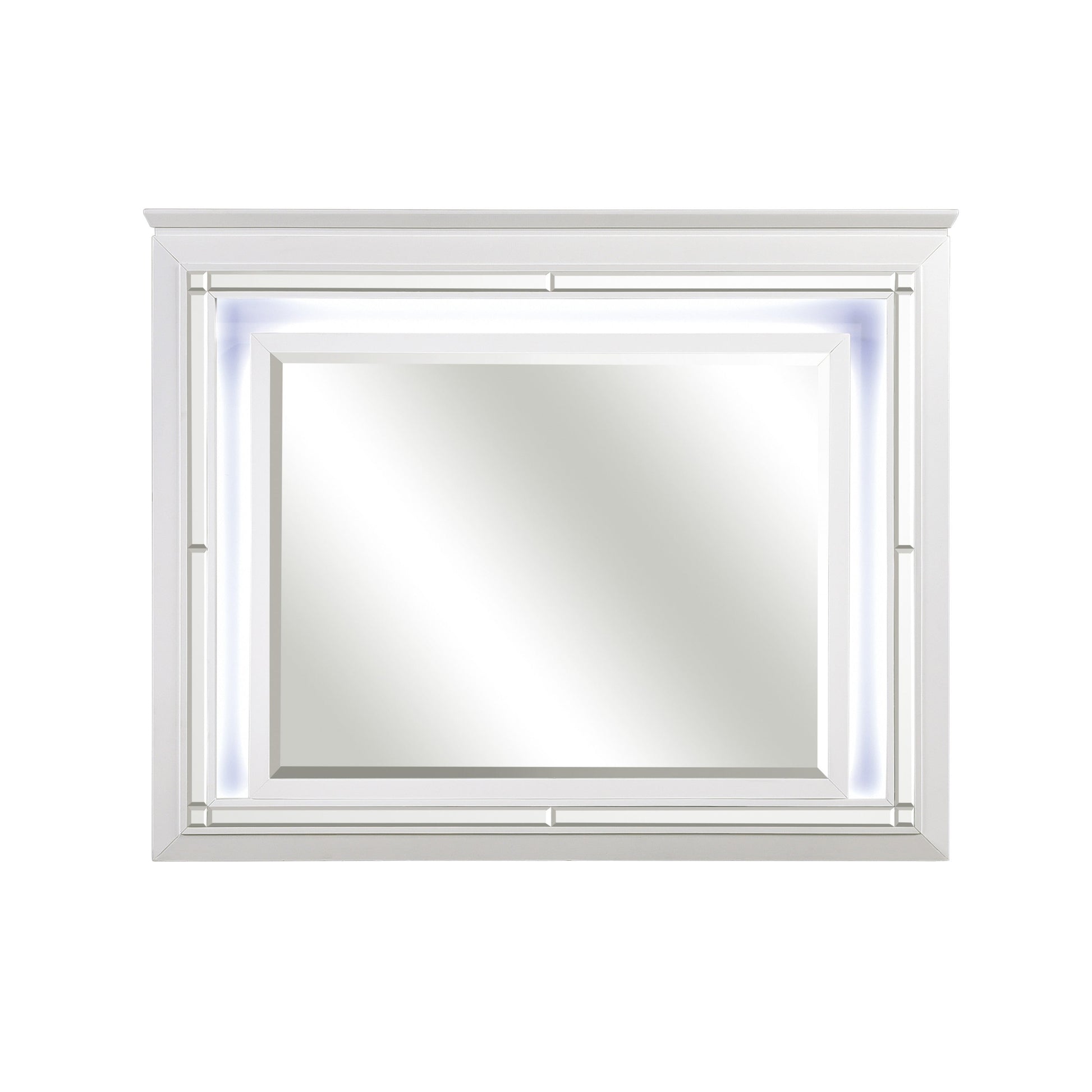 Allura White Mirror (Mirror Only) - 1916W-6 - Luna Furniture - Dallas Store