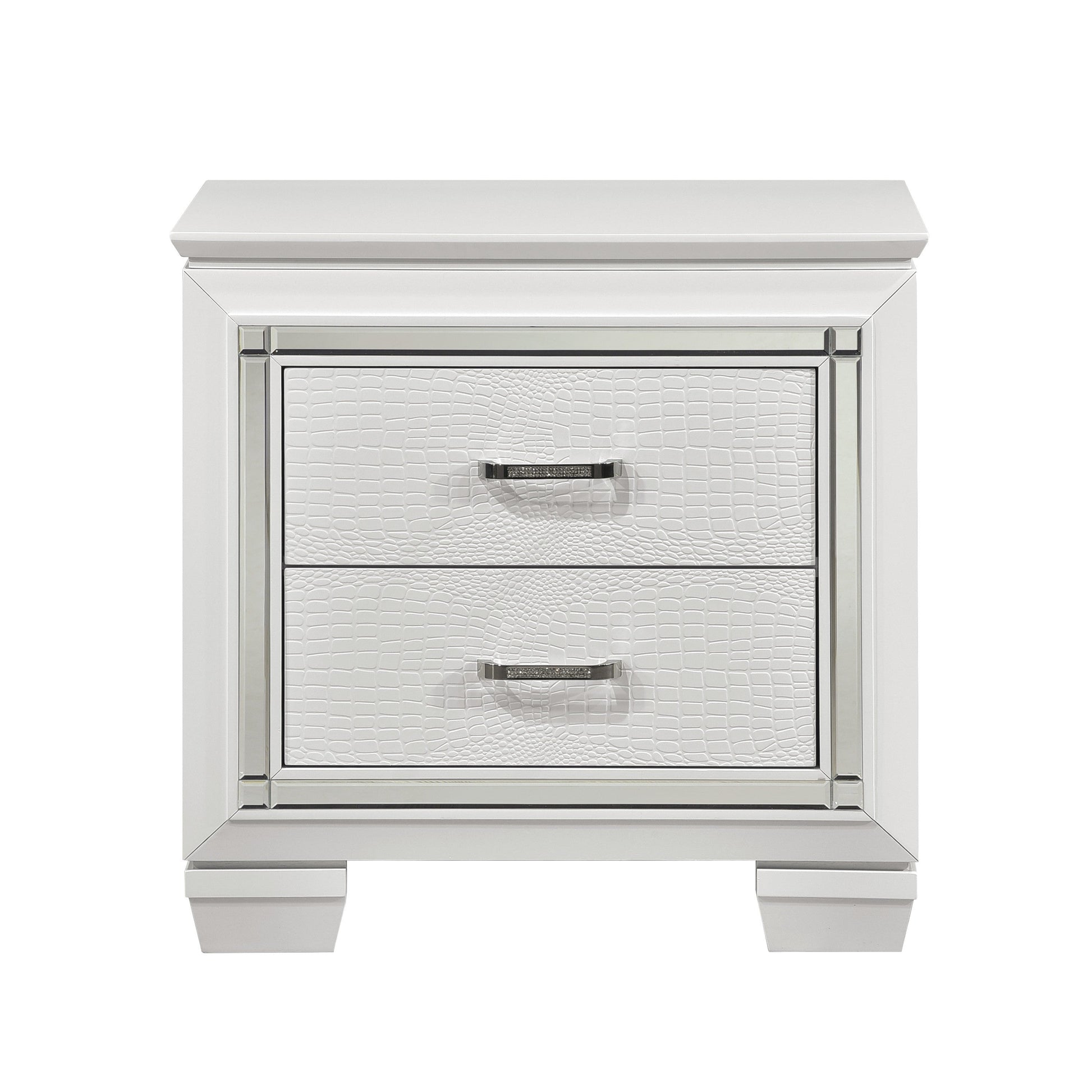 Allura White Nightstand - 1916W-4 - Luna Furniture - Dallas Store