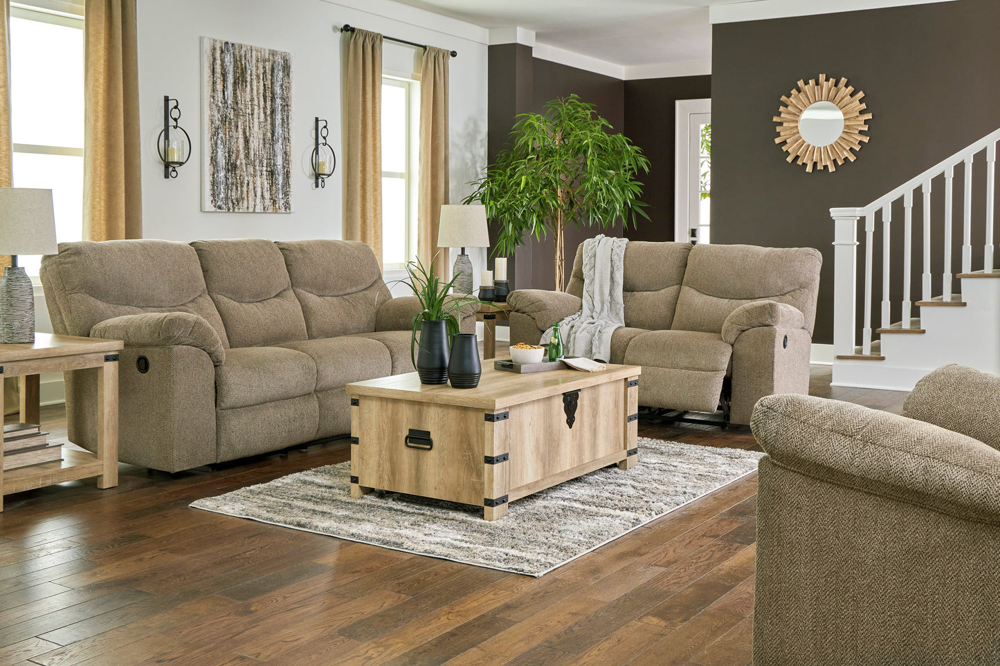 Alphons Briar Reclining Living Room Set - SET | 2820288 | 2820286 - Luna Furniture - Dallas Store